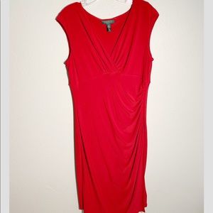 Lauren Ralph Lauren Dress Red Cocktail Night Party